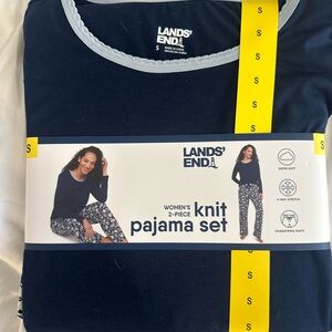 Lands' End Kids Dark Blue Pajama Set